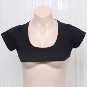 Pure Color Mini Crop Top Lingerie - Modakawa Modakawa